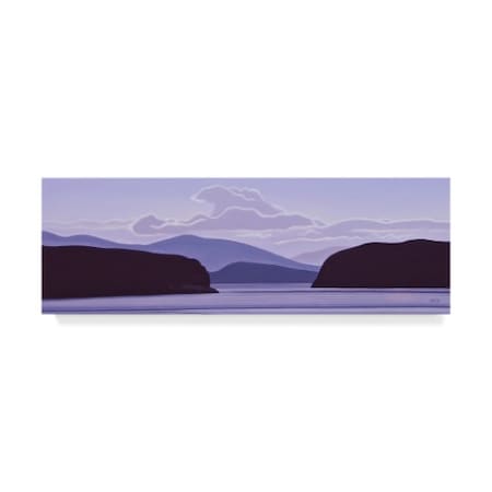 Ron Parker 'Gulf Island Evening' Canvas Art,10x32